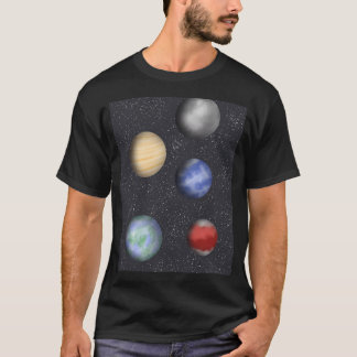 Planeten im Weltraum T-Shirt
