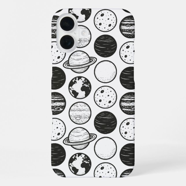 Planeten iPhone 16 Plus Hülle (Rückseite)