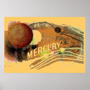 Planeten-Mercury-Plakat Poster