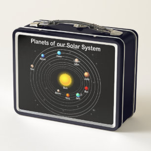 Planeten Metall Brotdose