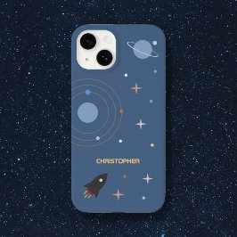 Planeten & Raketen, Weltraum-Gehäuse Case-Mate iPhone 14 Hülle