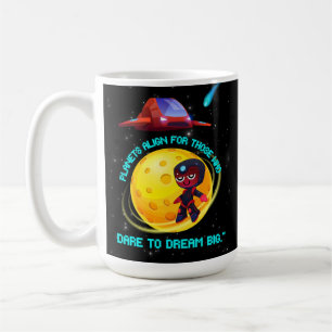 Planeten richten sich an diejenigen, die es wagen, kaffeetasse