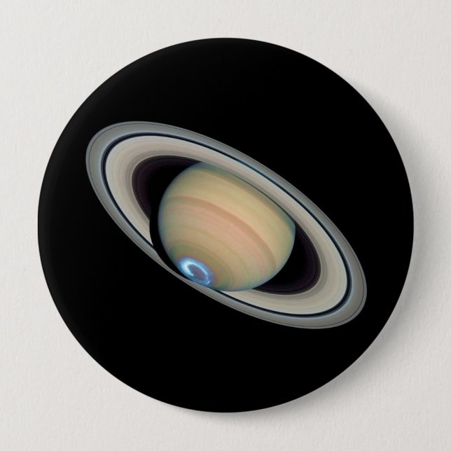 PLANETEN-SATURN (Sonnensystem) ~ Button (Vorderseite)