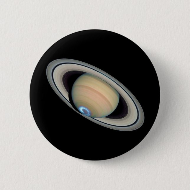 PLANETEN-SATURN (Sonnensystem) ~ Button (Vorderseite)