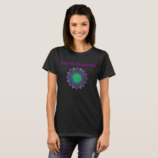 Planeten-Schutz-Mandala-T-Shirt T-Shirt