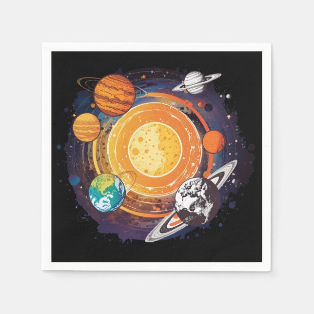Planeten Serviette (Vorderseite)