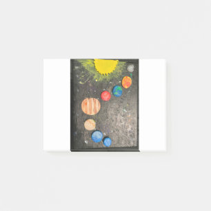 Planeten Sonnenastronomie Astrologie Quecksilberve Post-it Klebezettel