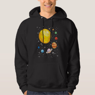 Planeten Sonnensystem Planetarium Astronomie Astro Hoodie