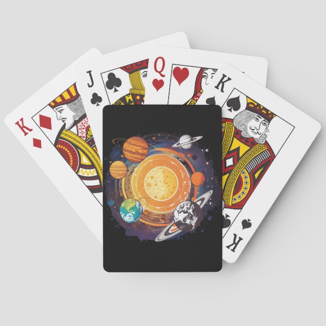 Planeten Spielkarten (Rückseite)