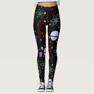 Planeten, Sterne und Raketenschiffe Leggings