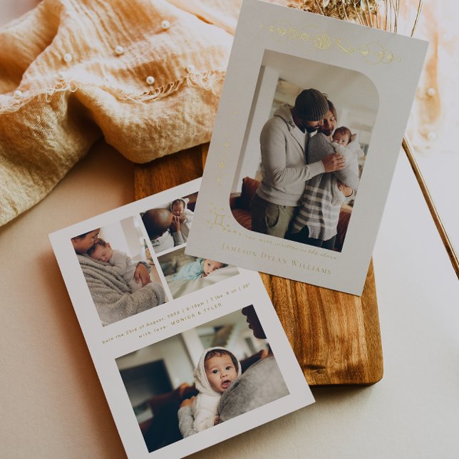 Planeten & Sterne | Zwillinge-Ankündigung Folieneinladung (Von Creator hochgeladen)