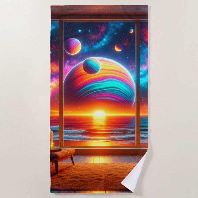 Planeten Strandtuch (Vorderseite)