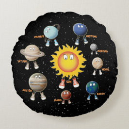 Planeten und das Sonnensystem Rundes Kissen