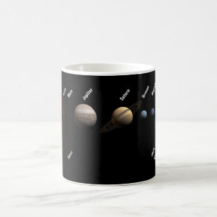 Planeten und die zwergartige Planeten Raum NASA Kaffeetasse