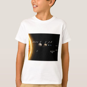 Planeten und die zwergartige Planeten Raum NASA T-Shirt