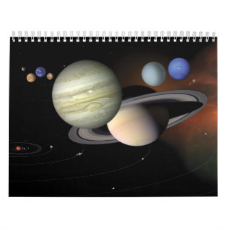 Planeten und Solaranlagen Kalender