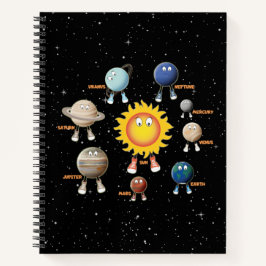 Planeten und Solaranlagen Notizbuch