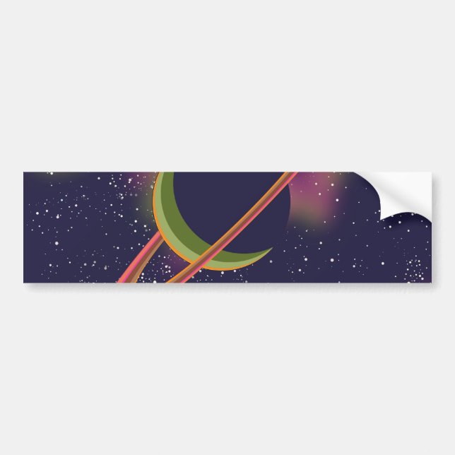 Planeten und Sterne Autoaufkleber (Vorne)