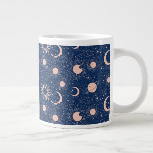 Planeten- und Sternmuster Jumbo-Tasse