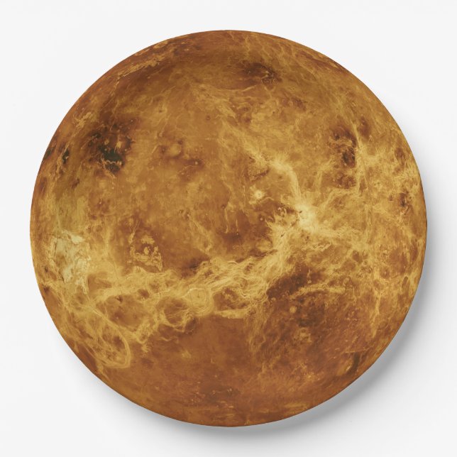 Planeten-Venus-Astronomie-WegwerfpapierTeller Pappteller (Vorderseite)