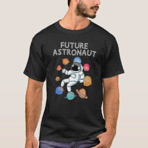 Planeten Weltraum Junior-Astronaut Galaxie Zukunft T-Shirt