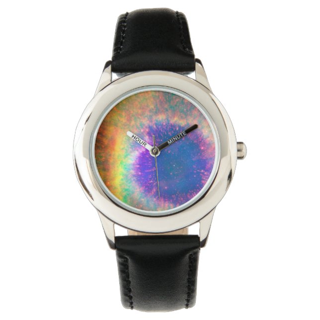 Planetennebel wie ein Auge Armbanduhr (Vorderseite)