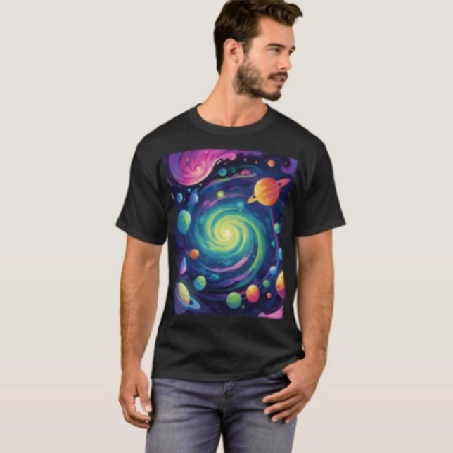 Planetenspin T-Shirt (Graphic T-Shirt  100% cotton unisex standard fit. 
)