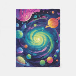 Planetentaucher-Fleece-Blanket Fleecedecke