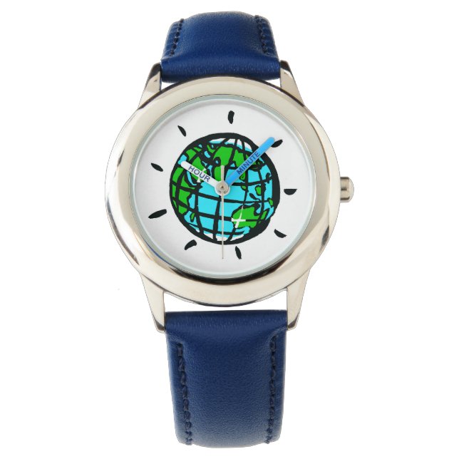 PLANETERDE - Erhaltung - Ökologie - wild lebende T Armbanduhr (Vorderseite)
