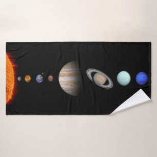 PLANÈTES de la serviette faite sur commande de