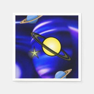 Planètes de serviettes en papier