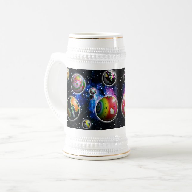 Planetoiden Bierglas (Vorderseite Links)