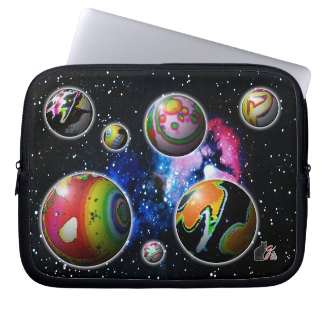 Planetoiden-Laptop-Hülle Laptopschutzhülle (Vorderseite)