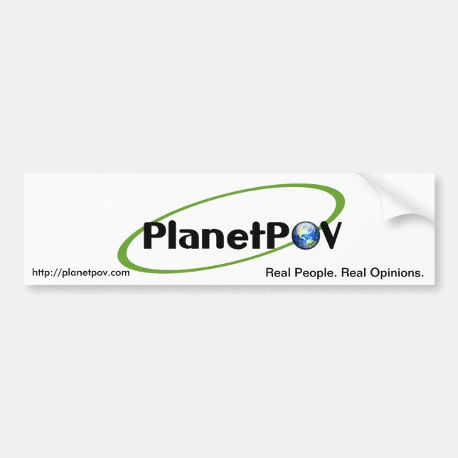 PlanetPOV - Autoaufkleber #1 (Vorne)