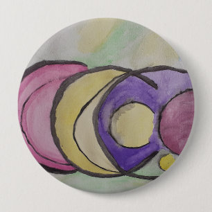 Planets Abstrakt Art Abzeichen Button