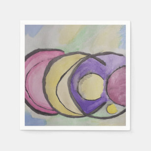Planets Abstrakt Art Paper Napkins Serviette