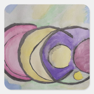 Planets Abstrakt Art Sticker