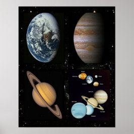 Planets collage poster