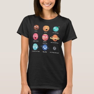 Planets Geek Astronomie Joke Kids Solar System T-Shirt