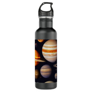 Planets Pattern Edelstahlflasche