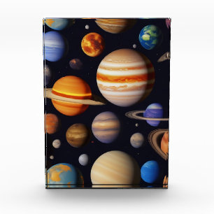 Planets Pattern Fotoblock