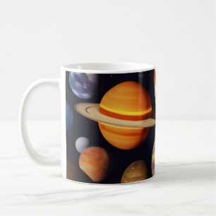 Planets Pattern Kaffeetasse