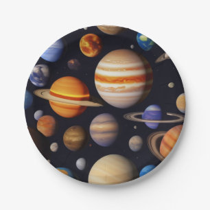 Planets Pattern Pappteller