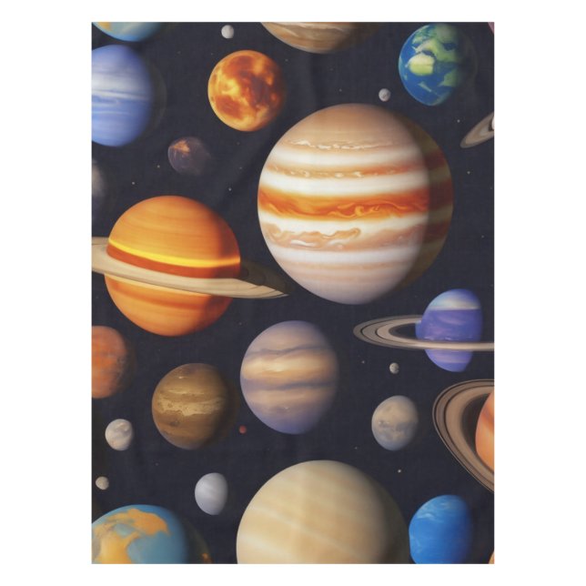 Planets Pattern Tischdecke (Vorderseite)