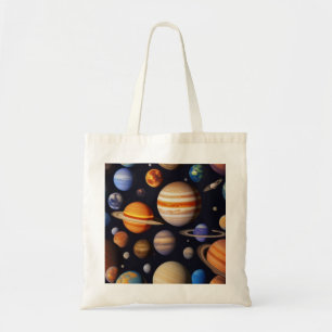 Planets Pattern Tragetasche