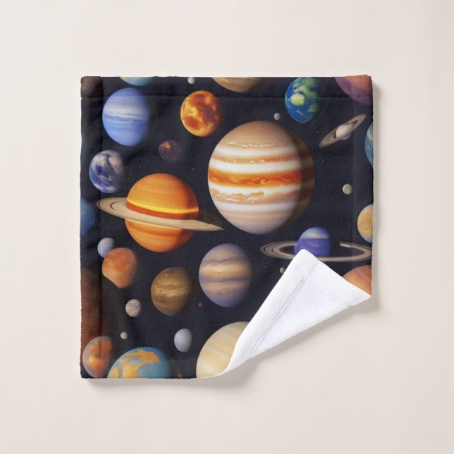 Planets Pattern Waschlappen (Waschlappen)