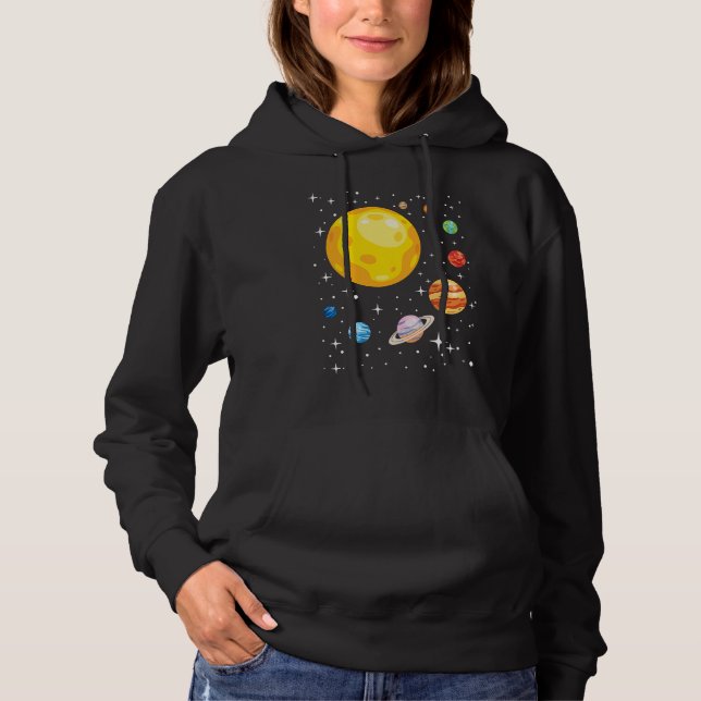 Planets Solar System Planetarium Astronomy Astroph Hoodie (Vorderseite)
