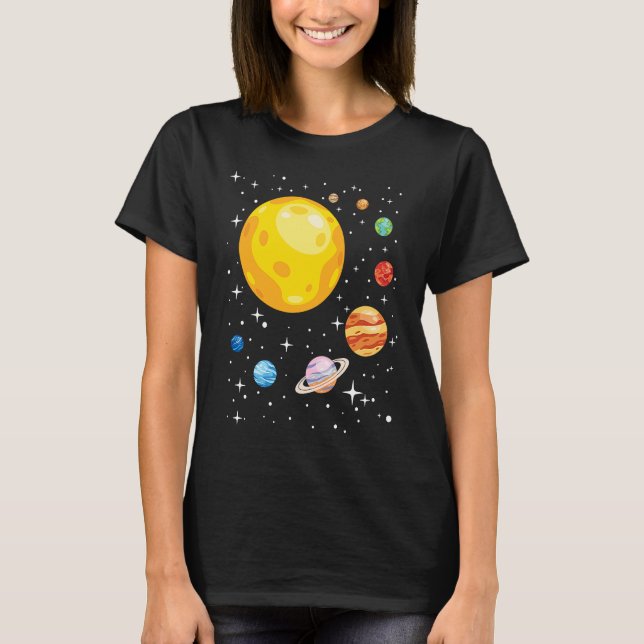 Planets Solar System Planetarium Astronomy Astroph T-Shirt (Vorderseite)