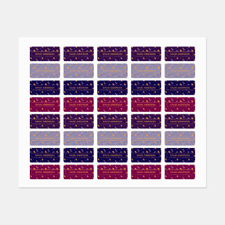 Planets Spaceships Kids Sticker Labels