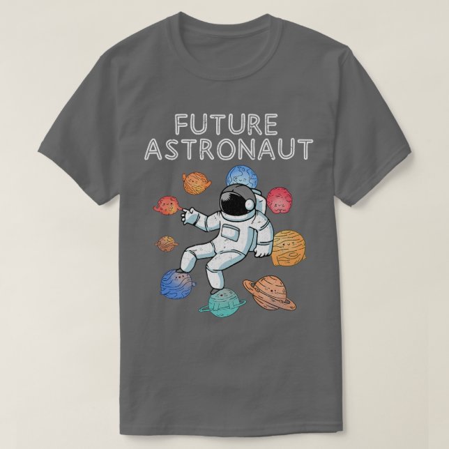 Planets Universe Junior Astronaut Science Future A T-Shirt (Design vorne)